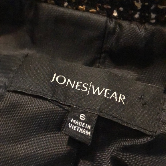 Jones/Wear, black brown white, tweed blazer - Picture 5 of 6